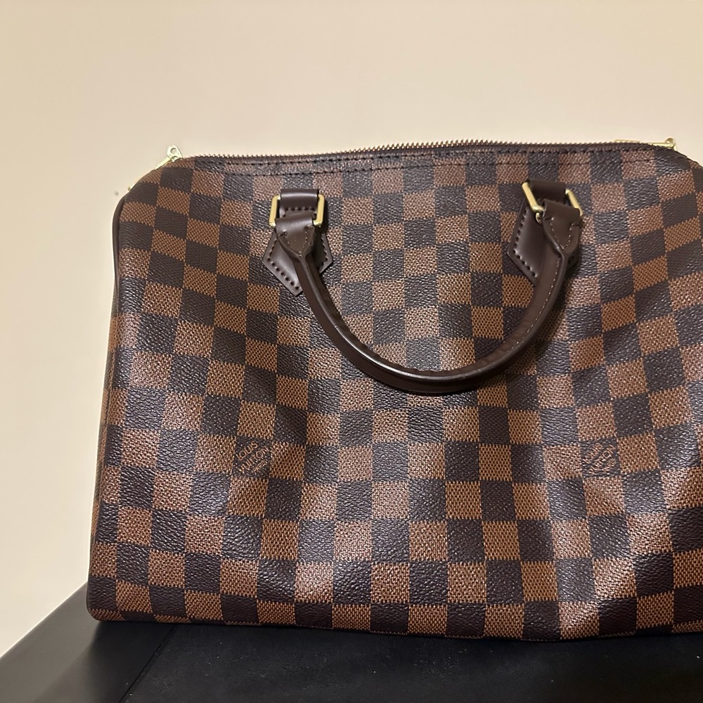 Damier Checkerboard Brown Satchel Bag